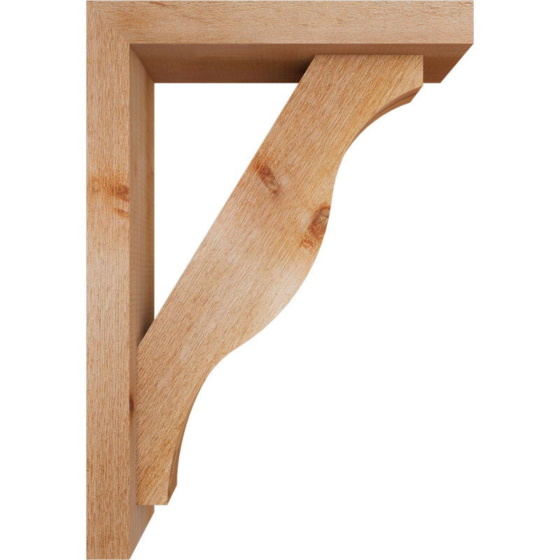Support Funston Block avec support décalé, 26 x 18, Cèdre rouge occidental de l 4 po (scié brut)