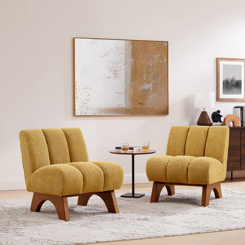 Brinlei Upholstered Accent Chair, Yellow