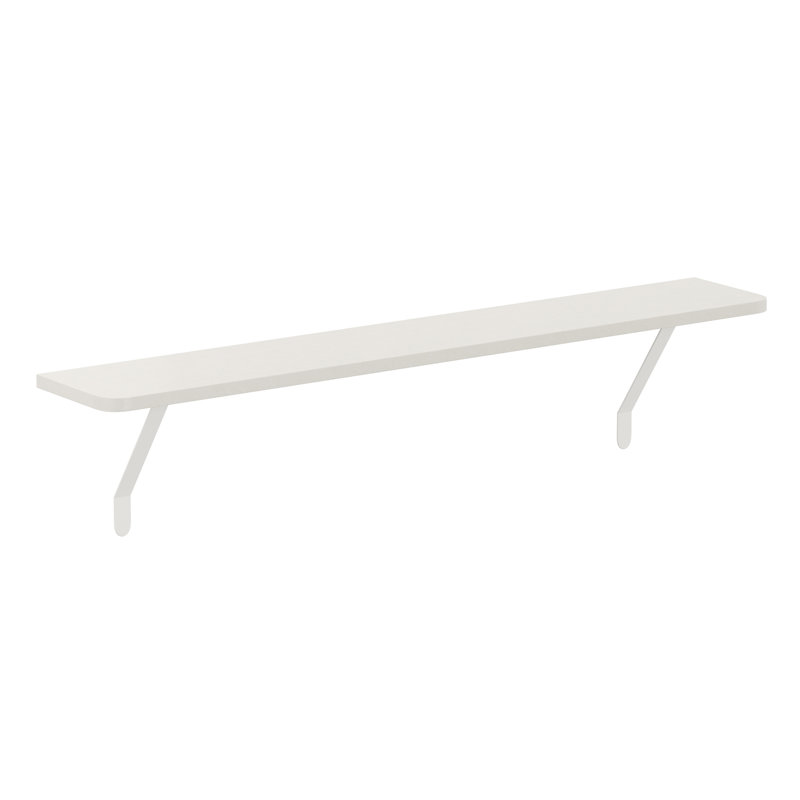 Bracket Shelf, 1.5cm H x 140cm W x 15cm D, White