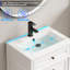  Meuble-lavabo moderne autoportant de 24 po de style Mid-Century avec lavabo en céramique, robinet et peinture écologique respectueuse de la main-1469327194