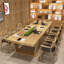 Burlywood Rectangular Solid Wood Conference Table-149750335