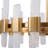 6-Light Modern Contemporary Drum Pendant Iced Glass