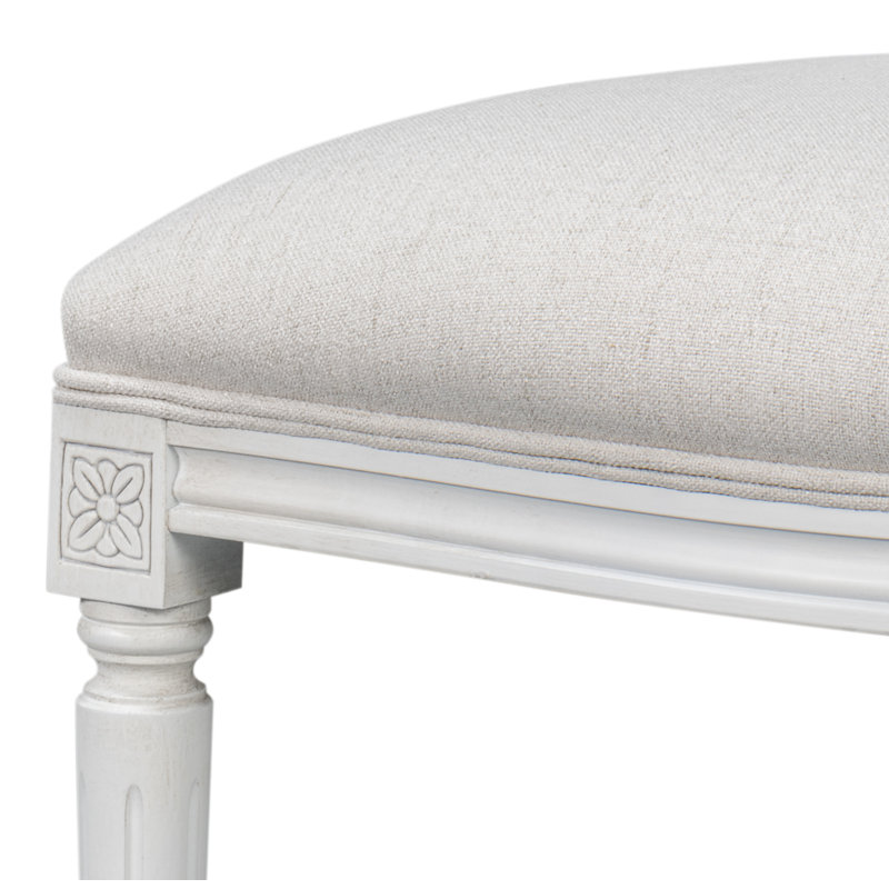 Hugo Upholstered Dining Chair, White