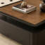 Table basse carrée en bois-697335663