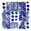 " Ink Pattern Navy 3 " Painting Print