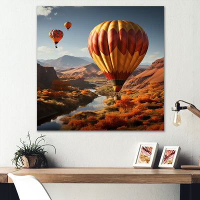 Expressionist Balloon Journey - Imprimé