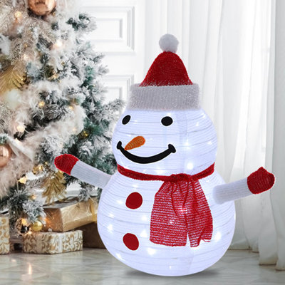 Décorations de bonhomme de neige éclairées à DEL avec bonhomme de neige