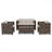 4-Piece Puerta Set Outdoor Patio Furniture-904997933-904997932