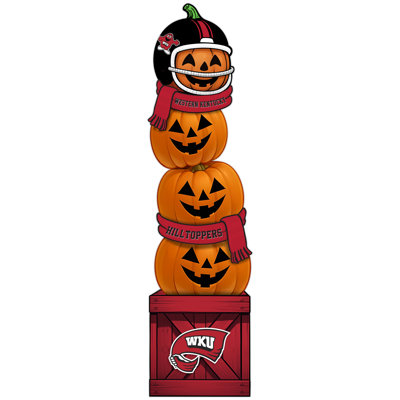 Western Kentucky Pumpkin Stacked Leaner With Helmet