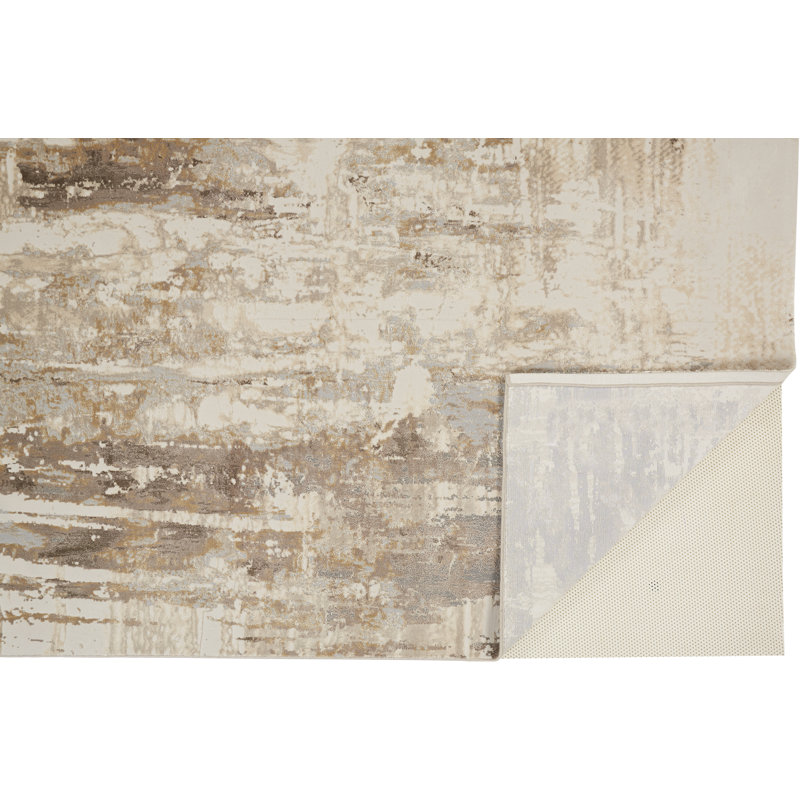 Shabuh Hand Knotted Abstract Indoor Rug, Rectangle 10' x 14'