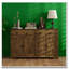 Armoire de rangement avec portes de style grange, armoire à tiroirs-1543929745