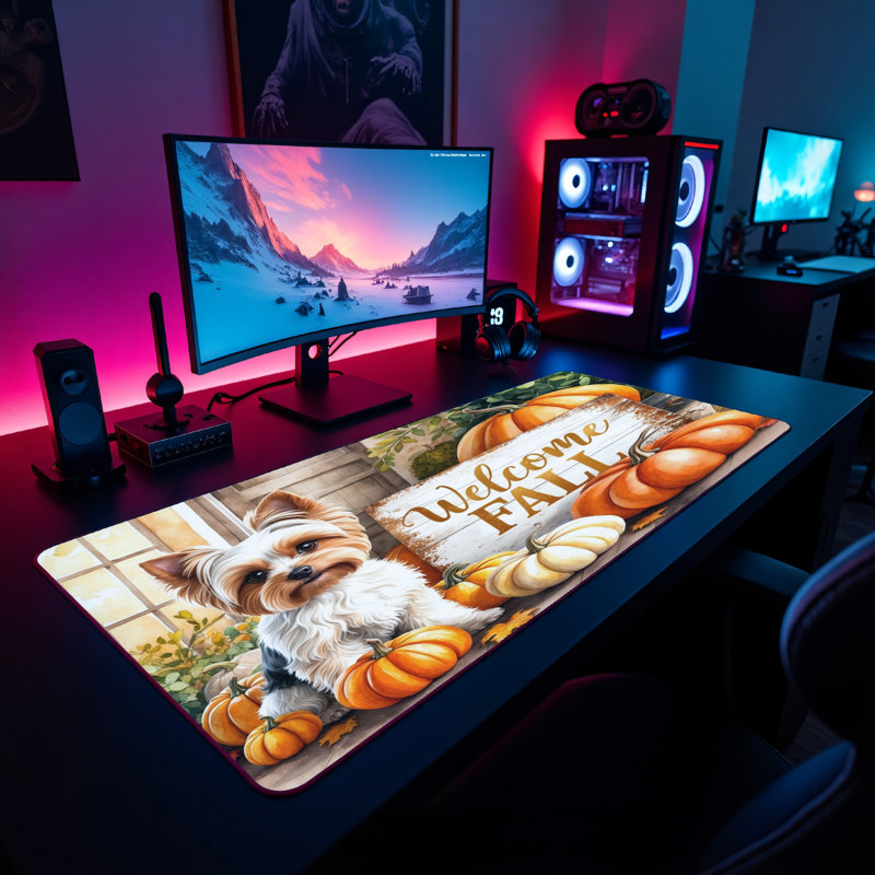 Polyester Desk Pad, 23.6x13.8