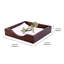 Porte-serviette en bois massif Floral