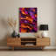 «Abstract Shapes» 71, art mural en métal mauve