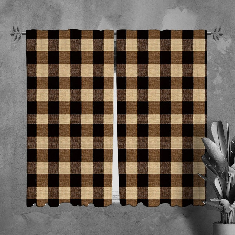 Paire de rideaux obscurcissant en polyester Stepehen, L 20 po x L 61 po