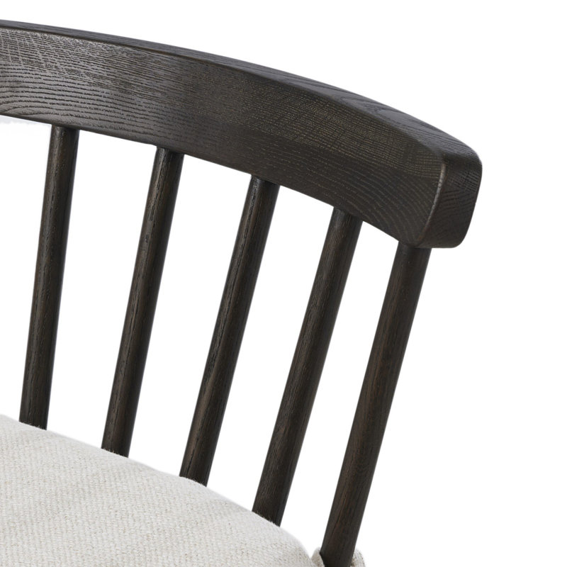 Kershaw Upholstered Stool with Solid Wood Frame