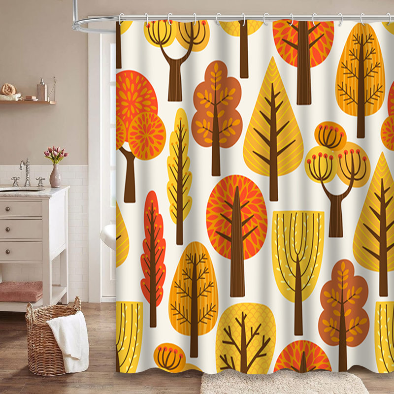 Rideau de douche avec 12 crochets, L 72 po x l 78 po