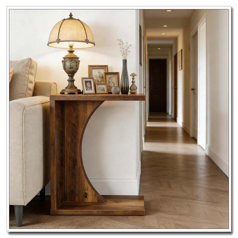 C-Shaped End Table