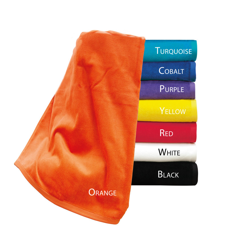 Goodall 100% Cotton Midweight Beach Towel, Purple