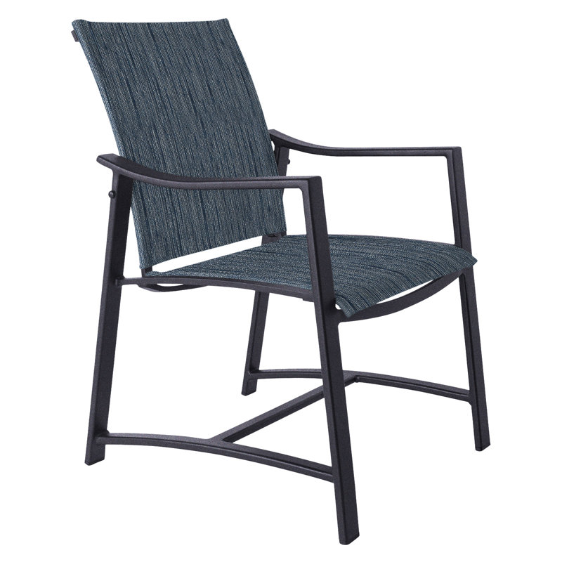 Avana Outdoor Dining Armchair, Graphite, Collect Indigo