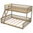 Twin XL over Queen Bunk Bed with Ladder and Guardrails-1610596074