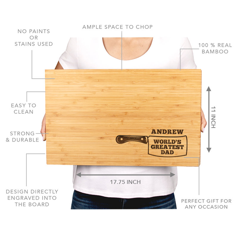 Koyal Wholesale Bamboo Laser Engraved Cutting Board, Yes
