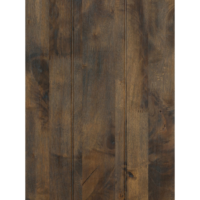 Banc de salle à manger rustique en bois massif, classique et transitionnel, profondeur 13 po, banc brun bruni pour la pièce, l 44,25 po