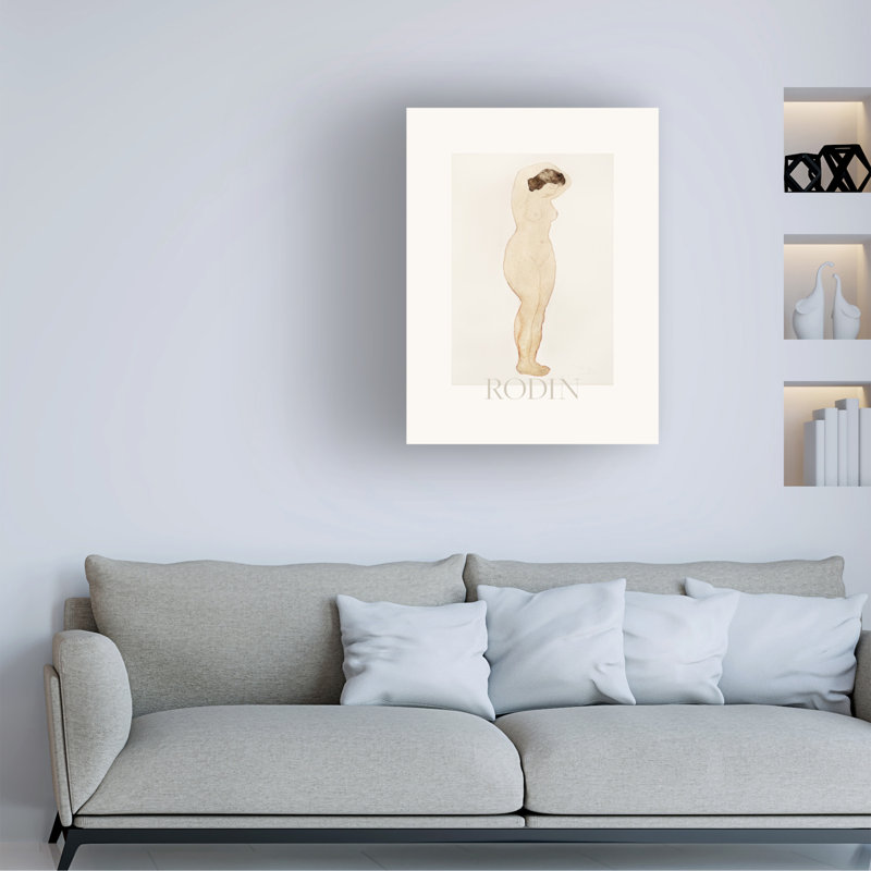 «Pictufy Nude, debout avec les mains sur la tête», reproduction sur toile, H 32 po x l 24 po x P 2 po