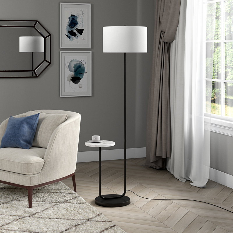 Jacinta 65'' Tray Table Floor Lamp, Bronze
