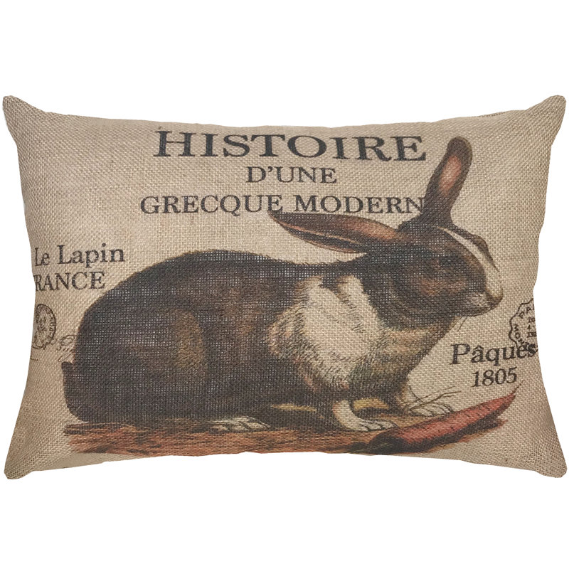 Wozniak Jute / Sisal Reversible Throw Pillow
