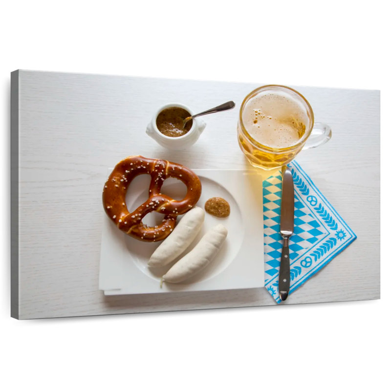Petit déjeuner traditionnel allemand, H 8 po x l 12 po