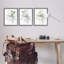 «Herbal Botanicals Pattern Single Photo Frame» par Roozbeh, 3 pièces sur toile-323215213-323956607