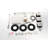 Shower Arrangement With Head, Hand Shower, Slide Bar, Bodysprays - Nickel Appearance System Valve Trim-125519103