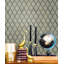 Carreau de mosaïque en verre Soft Harmony Feathers Antique 9 po x 10 po