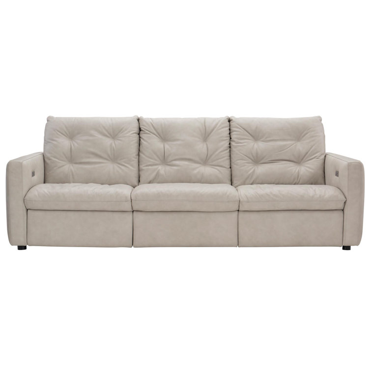 Furniture Kavier 90 Leather Sofa with Power Foot Rest, Created