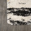 Tapis beige / noir / jaune à poils longs Jubei Modern Bold Strie-132420047