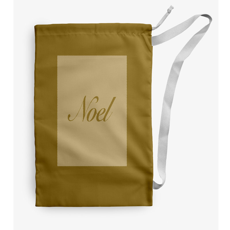 Fabric Laundry Bag with Handles, Medium (36" H x 28" W), Yellow