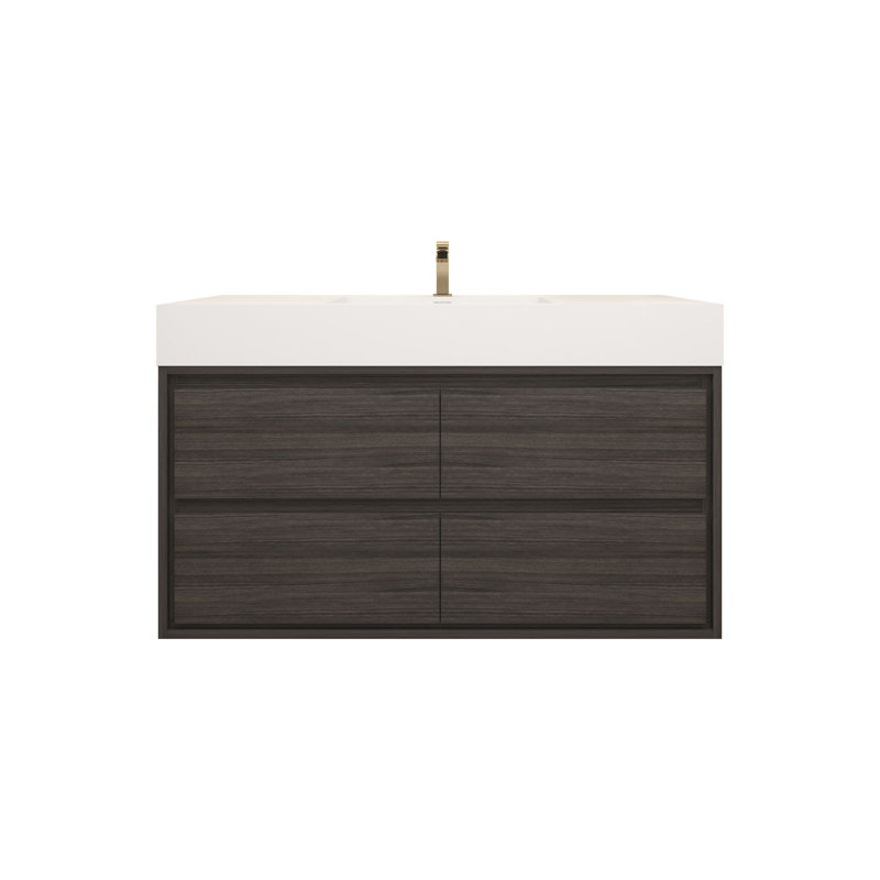 Base de meuble-lavabo 48 po Victoria, Chêne gris
