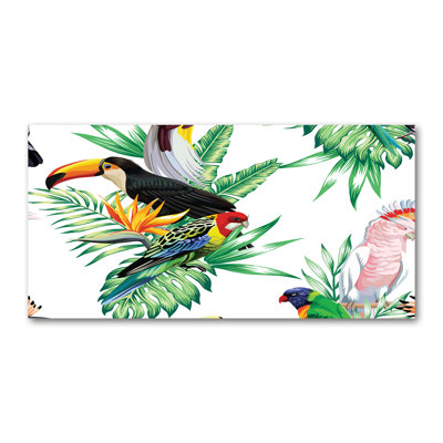 Tropical Birds - Wrapped Canvas Print