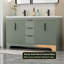 Base de meuble-lavabo double 60 po avec lavabo double 60 po, lavabo non inclus-122621482
