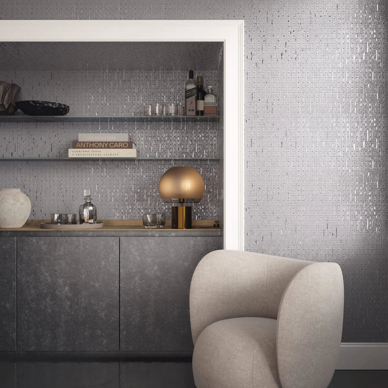 The MET x The House of Scalamandre Knight Wallcovering, Sterling