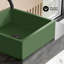 Lavabo vasque carré en béton 15,5 po Lisse -112453146