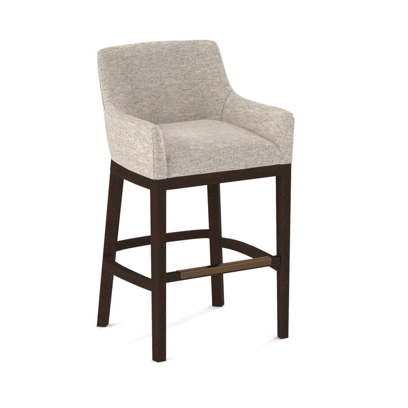 Upholstered Stool, White, 61473-73