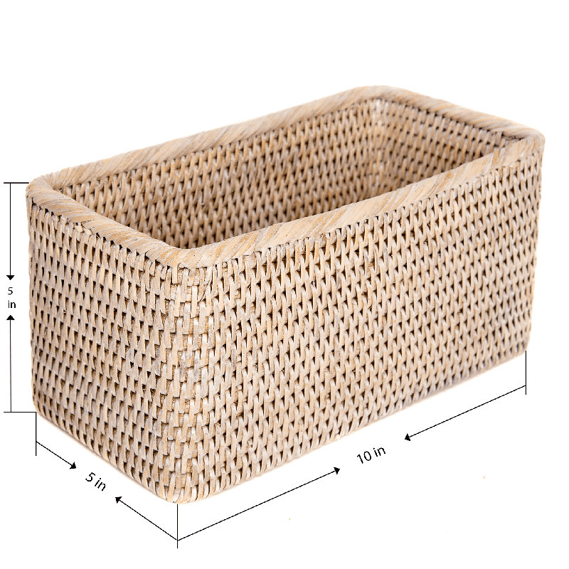 Panier Albina, Blanc délavé