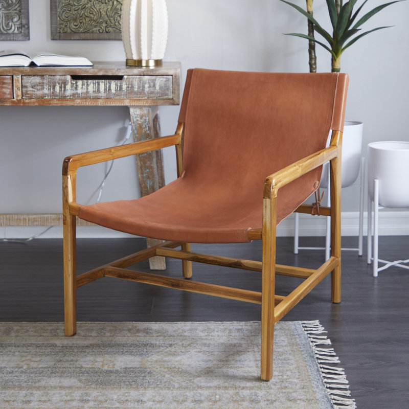 Fauteuil d'appoint Eydi, Brun