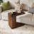 Solid Wood End Table, C-shaped Side Table For Sofa, Bed (set Of 2)