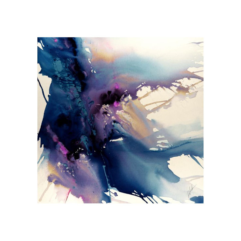 Ocean Song Print by Tom Potocki, 47" H x 47" W x 1.5" D, Image Brush Gel