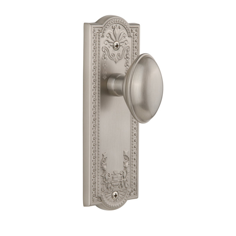 Poignée de porte Grandeur Parthenon, 2 3/8 po, Nickel satiné