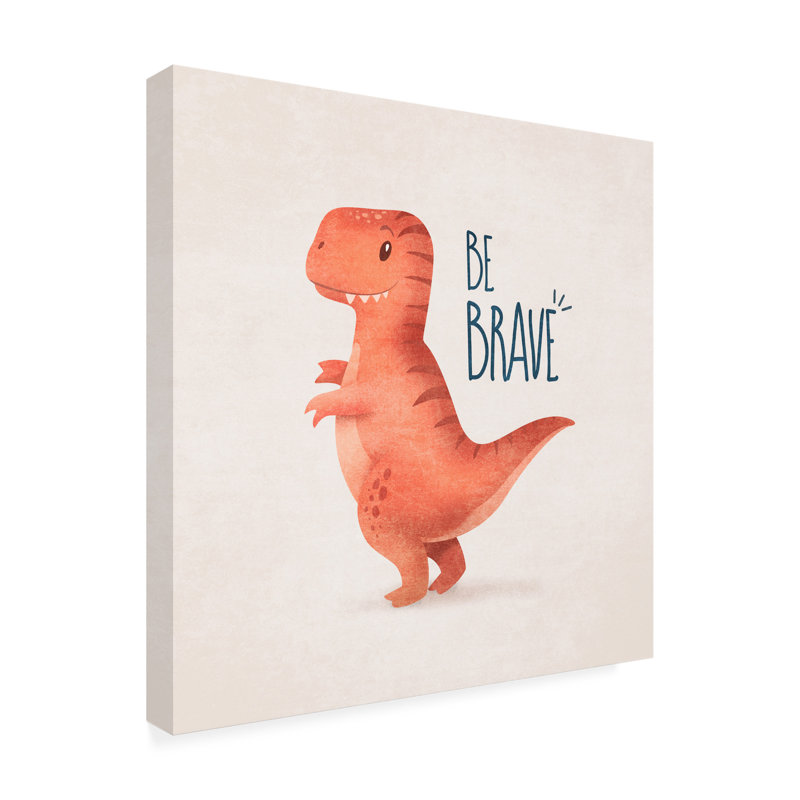Dino Trex - reproduction sur toile tendue, H 14 po x l 14 po