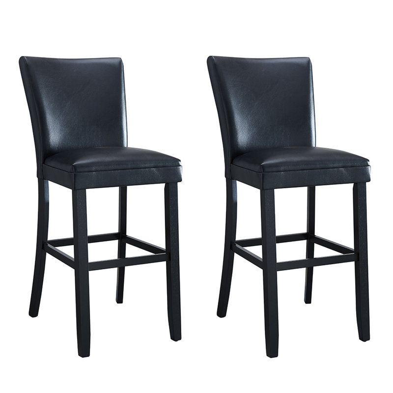 Tabouret de bar et de comptoir, Noir, Tabouret de bar (siège d'une hauteur de 30,7 po)